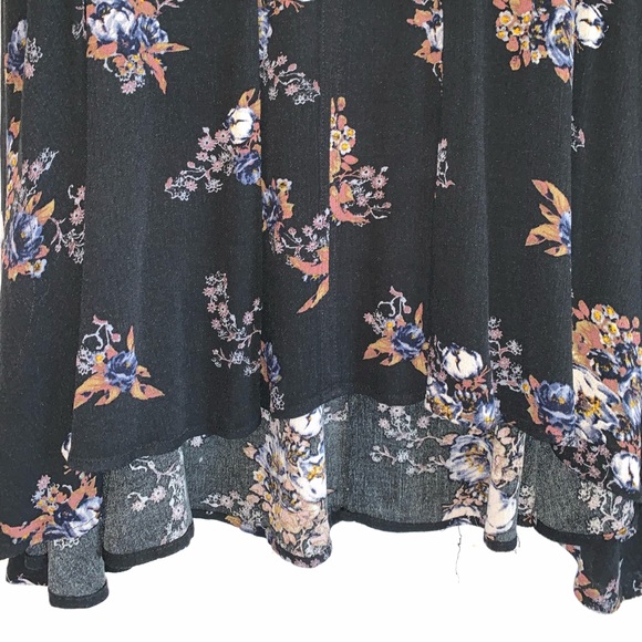 Free People Black Tree Swing Tunic Dress - Picture 15 of 16